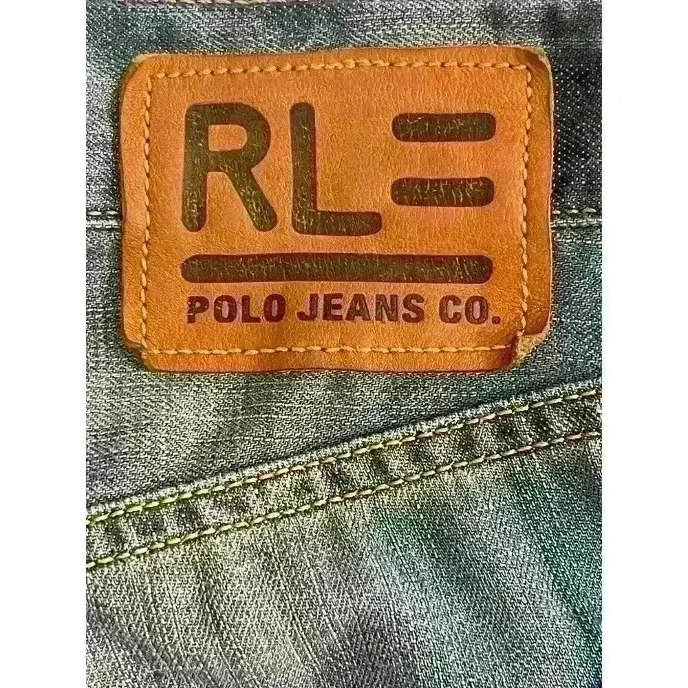 Vintage RL Polo Jeans Co. Men's Relaxed Straight Leg 100% Cotton Size 33 Flaw - Picture 6 of 15